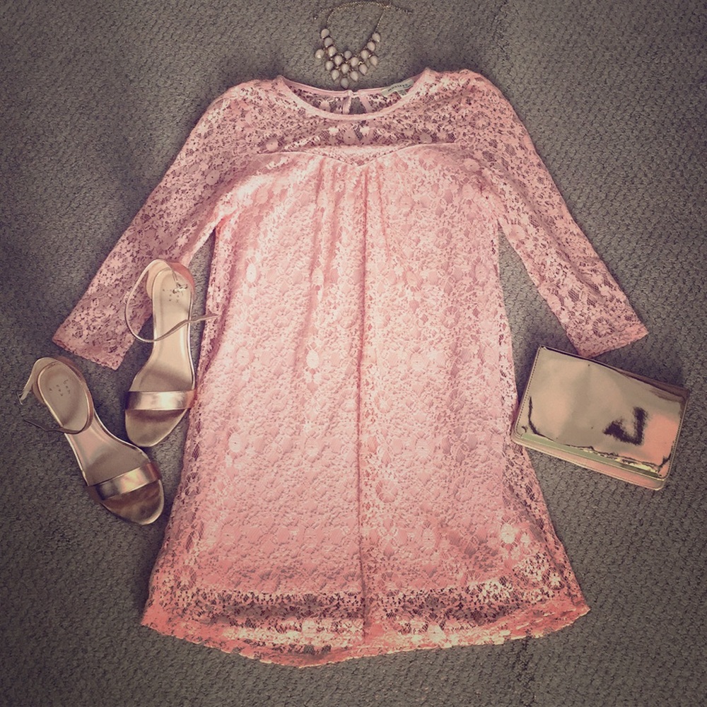 Pink Lace Dress 👗👛💫👌🏼